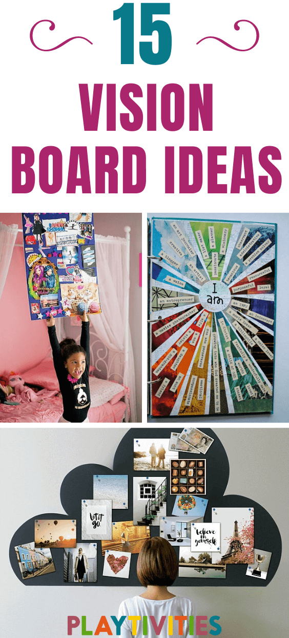 15 Inspiring Vision board ideas for the whole family! - Playtivities